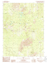 Thousand Lakes Valley 1985 topographic map thumbnail