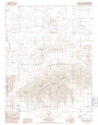 Tiefort Mountains 1986 topographic map thumbnail
