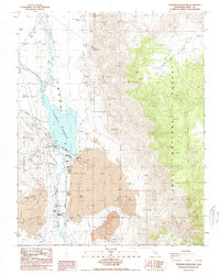 Tinemaha Reservoir 1987 topographic map thumbnail