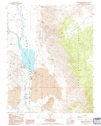 Tinemaha Reservoir 1990 topographic map thumbnail