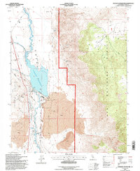 Tinemaha Reservoir 1994 topographic map thumbnail
