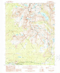 Tioga Pass 1990 topographic map thumbnail