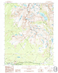 Tioga Pass 1992 topographic map thumbnail