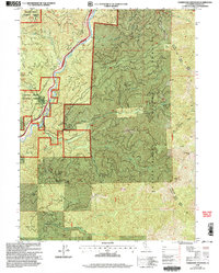 Tombstone Mountain 1998 topographic map thumbnail