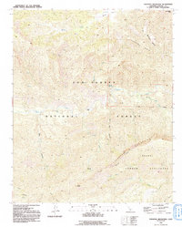 Topatopa Mountains 1991 topographic map thumbnail