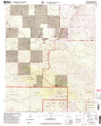 Toro Peak 1996 topographic map thumbnail