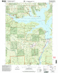 Trinity Dam 1998 topographic map thumbnail