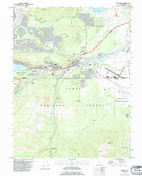 Truckee 1992 topographic map thumbnail