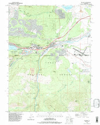 Truckee 1992 topographic map thumbnail