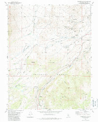 Tungsten Hills 1982 topographic map thumbnail