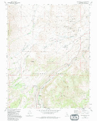 Tungsten Hills 1990 topographic map thumbnail