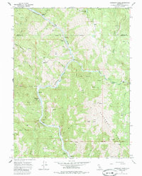 Updegraff Ridge 1967 topographic map preview
