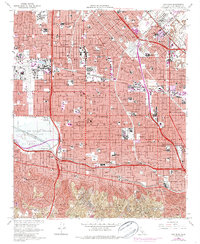 Van Nuys 1966 topographic map thumbnail