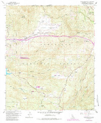 Viejas Mountain 1960 topographic map thumbnail