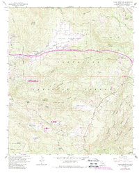 Viejas Mountain 1960 topographic map thumbnail