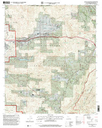 Viejas Mountain 1997 topographic map thumbnail