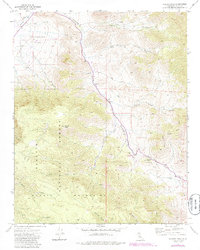 Walker Pass 1972 topographic map thumbnail