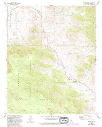 Walker Pass 1972 topographic map thumbnail