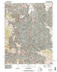 Walnut Creek 1993 topographic map thumbnail