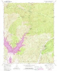 Warm Springs Mountain 1958 topographic map thumbnail