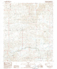 Washington Wash 1986 topographic map thumbnail