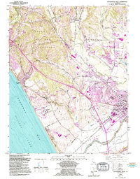 Watsonville West 1954 topographic map thumbnail