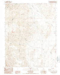 Waucoba Canyon 1987 topographic map thumbnail