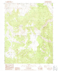 Waucoba Mtn 1987 topographic map thumbnail