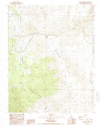 Waucoba Spring 1987 topographic map thumbnail