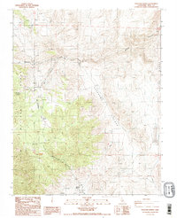 Waucoba Spring 1987 topographic map thumbnail