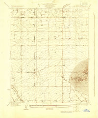 West Alpine Butte 1930 topographic map thumbnail