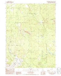 West Prospect Peak 1985 topographic map thumbnail