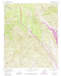 Whitaker Peak 1958 topographic map thumbnail
