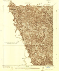 Whitaker Peak 1931 topographic map thumbnail