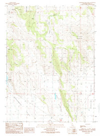 Whitinger Mountain 1989 topographic map thumbnail
