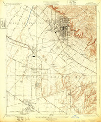 Whittier 1925 topographic map thumbnail