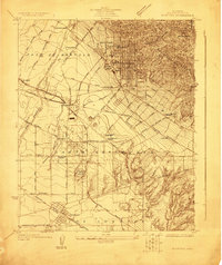Whittier 1923 topographic map thumbnail