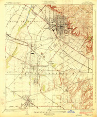 Whittier 1925 topographic map thumbnail