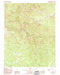 Wren Peak 1992 topographic map thumbnail