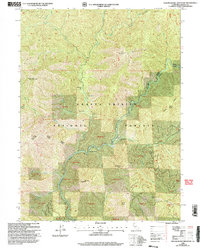Yellowjacket Mountain 1998 topographic map thumbnail