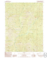 Yellowjacket Mtn. 1986 topographic map thumbnail