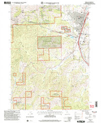 Yreka 2001 topographic map thumbnail