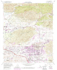 Yucaipa 1967 topographic map thumbnail