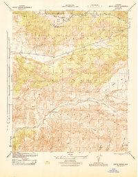 Apache Canyon 1945 topographic map thumbnail