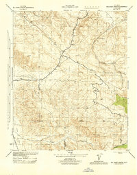 Ballinger Canyon 1944 topographic map thumbnail