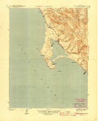 Bodega Head 1944 topographic map thumbnail
