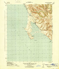 Bodega Head 1944 topographic map thumbnail