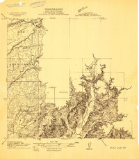 Buffalo Creek 1908 topographic map thumbnail