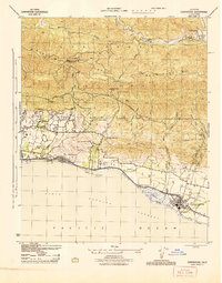 Carpinteria 1944 topographic map preview