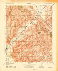 Cholame 1943 topographic map thumbnail